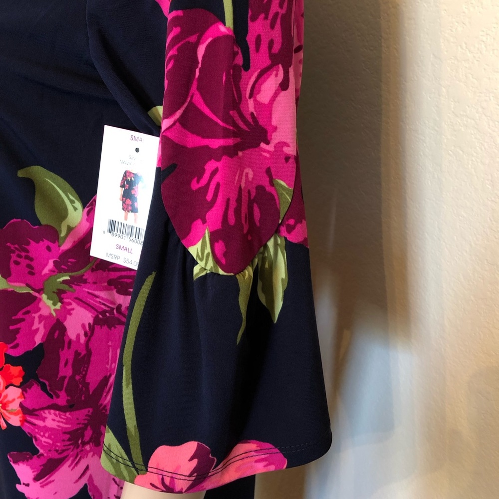 NWT Alexandra + Oak navy floral dress! - Picture 4 of 7